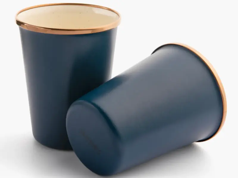 Barebones Tassen 2er-Set, Indigoblau
